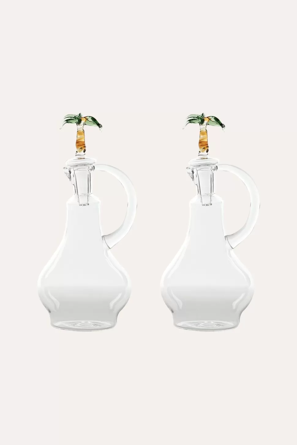 Johanna Ortiz Table Tops | Cano Cristales Vinegar Cruet In Green Set Of 2