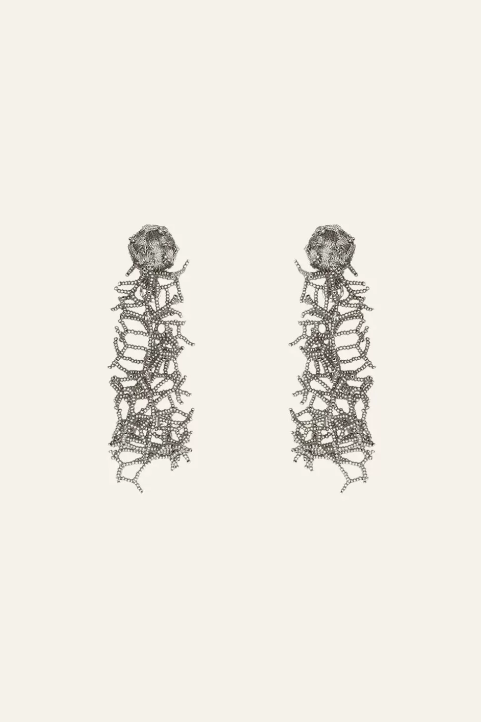 Johanna Ortiz Jewelry | Corals Shine Earrings In Silver