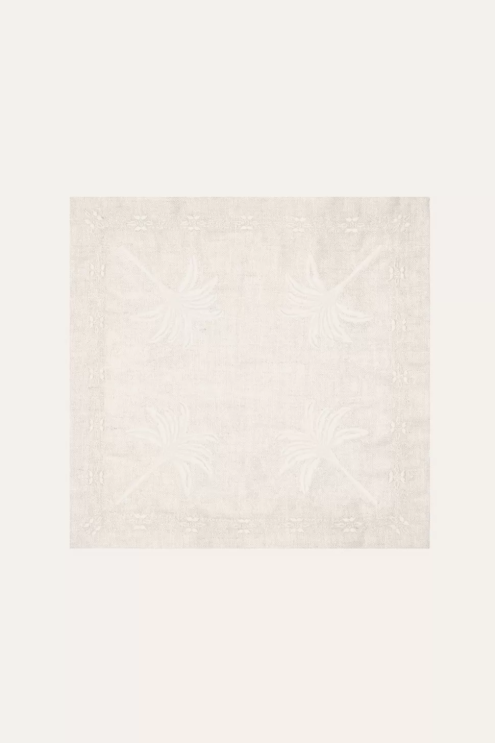 Johanna Ortiz Table Linens | Cultivos Cocktail Napkin In Ecru Set Of 4