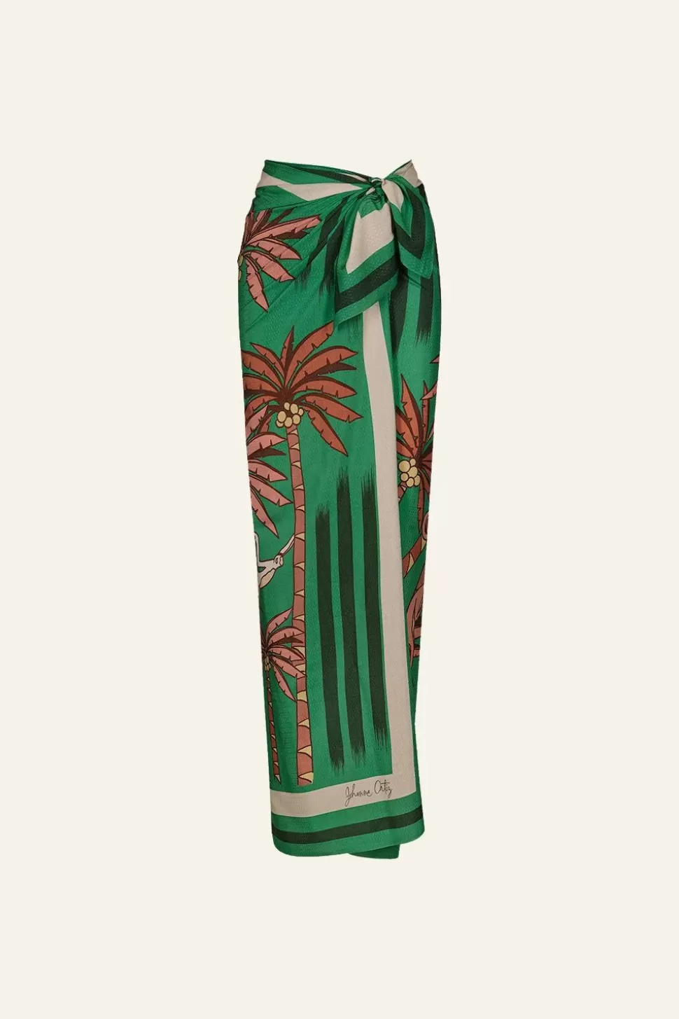 Johanna Ortiz Shawls | De Palmeras Maxi Shawl In Green