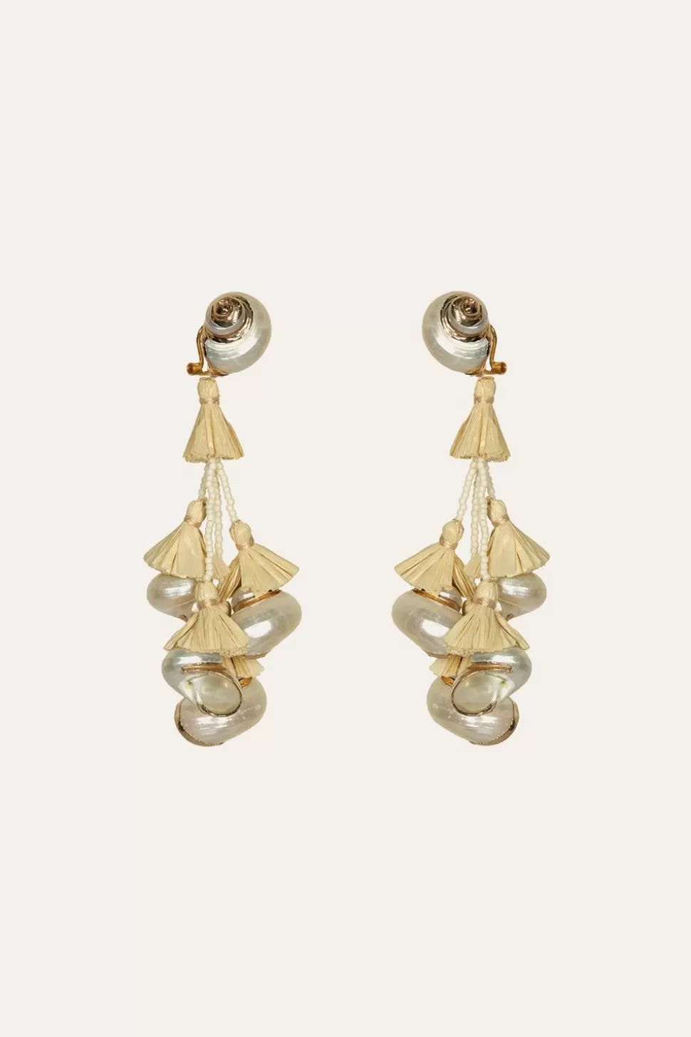 Johanna Ortiz Jewelry | Espiral Sagrado Earrings In Ecru