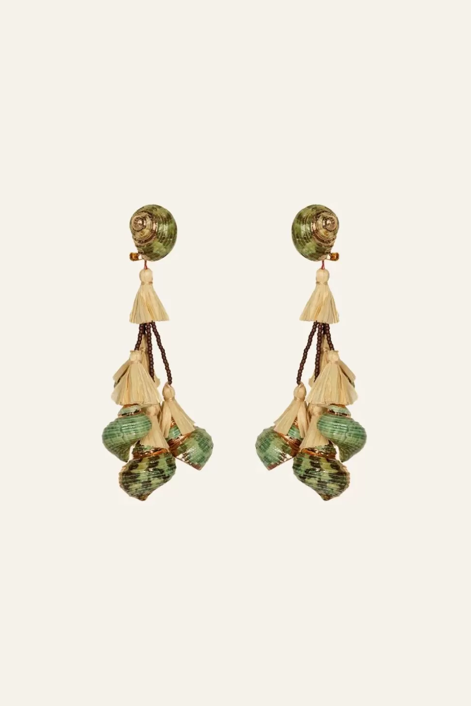 Johanna Ortiz Jewelry | Espiral Sagrado Earrings In Green