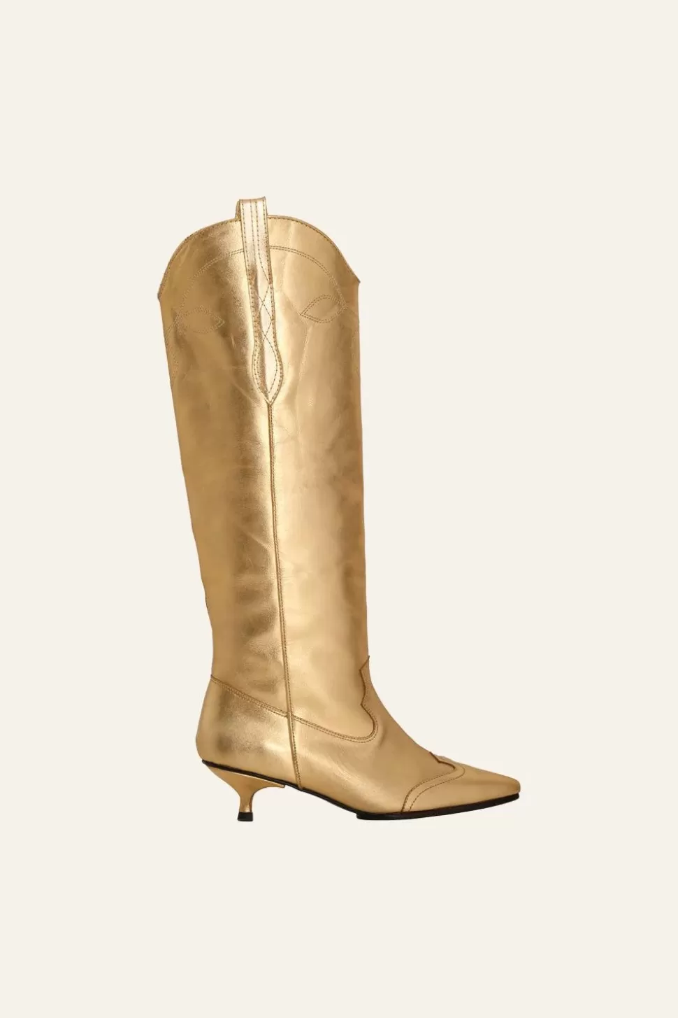 Johanna Ortiz Shoes | Exuberant Spirit Boots In Gold