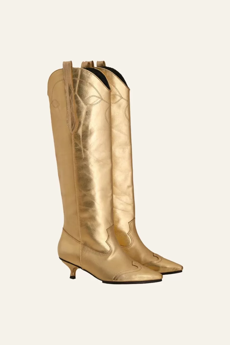 Johanna Ortiz Shoes | Exuberant Spirit Boots In Gold