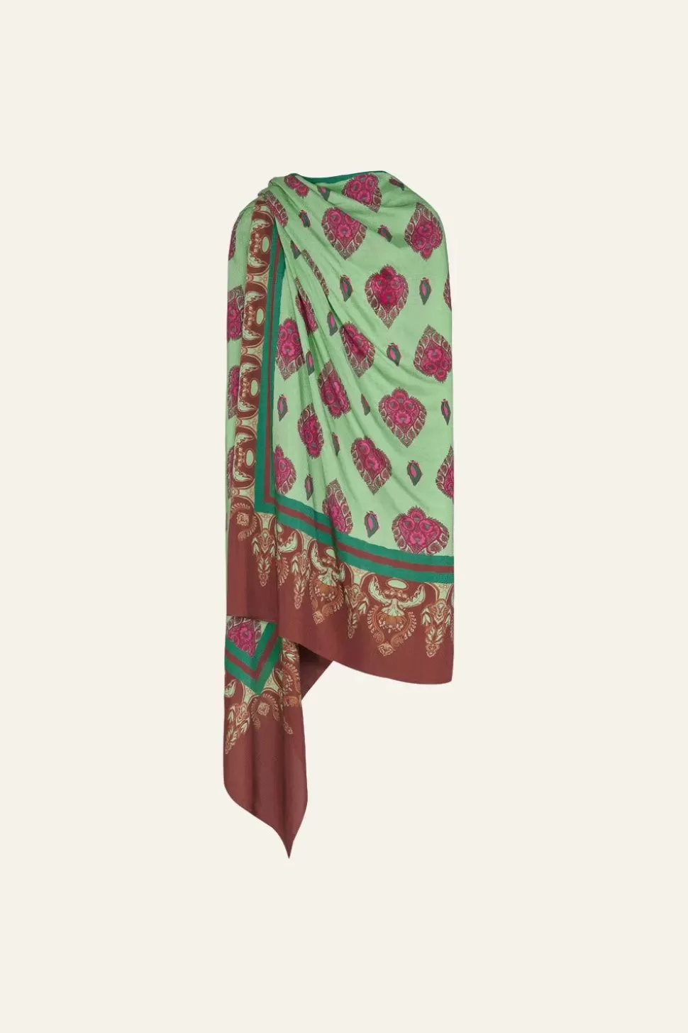 Johanna Ortiz Shawls | India Chintz Shawl In Green