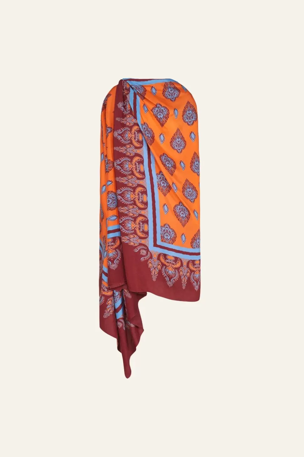 Johanna Ortiz Shawls | India Chintz Shawl In Orange