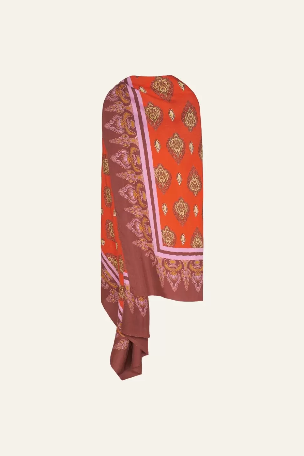 Johanna Ortiz Shawls | India Chintz Shawl In Red