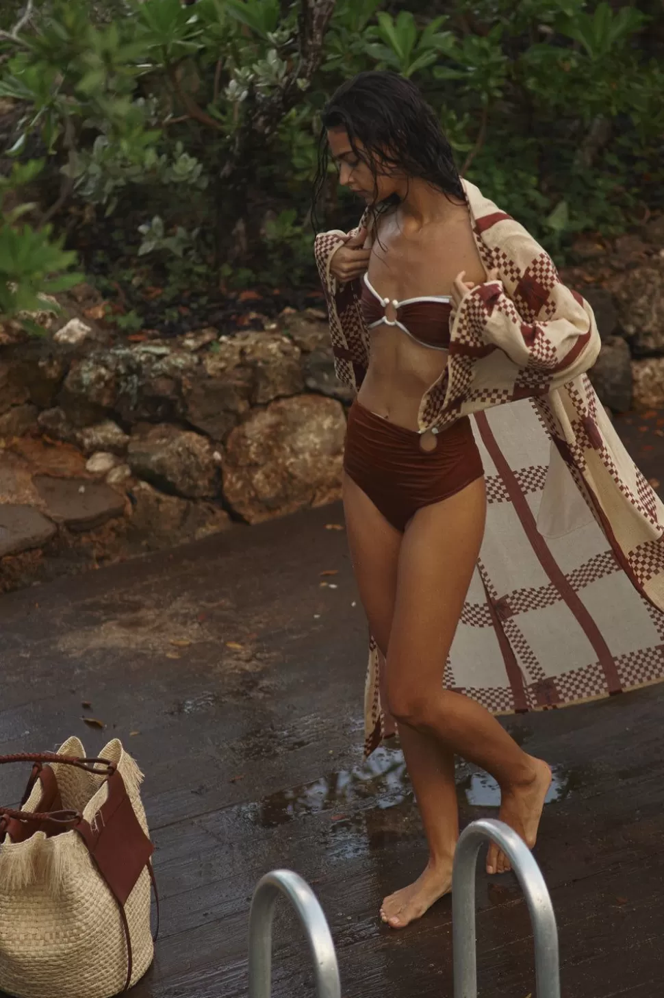 Johanna Ortiz Trending Now | Intense Colorings Bikini Top In Terracota