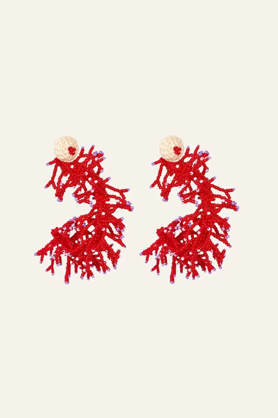 Johanna Ortiz Jewelry | Leyendas Africanas Earrings In Red