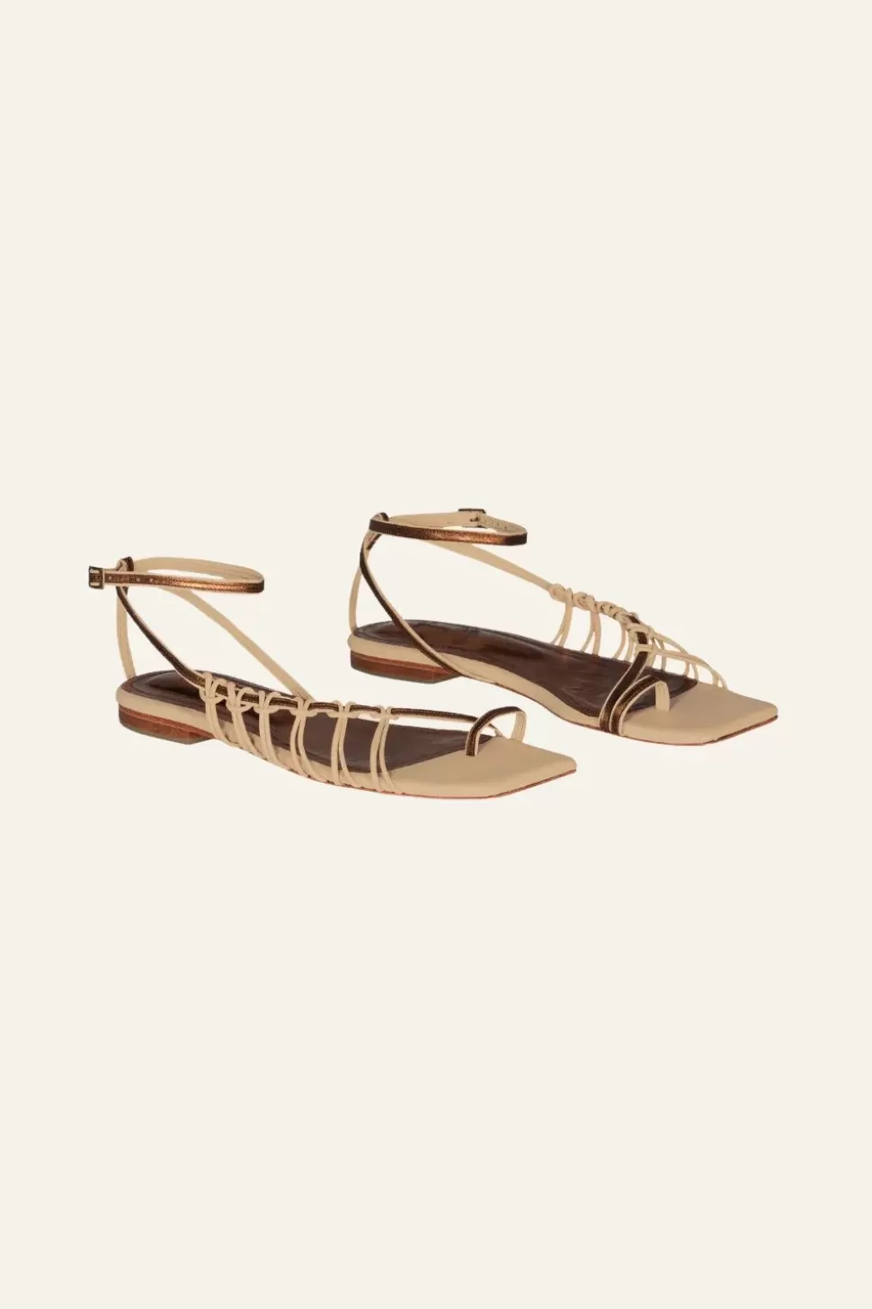 Johanna Ortiz Shoes | Moon Gazer Flats In Nude