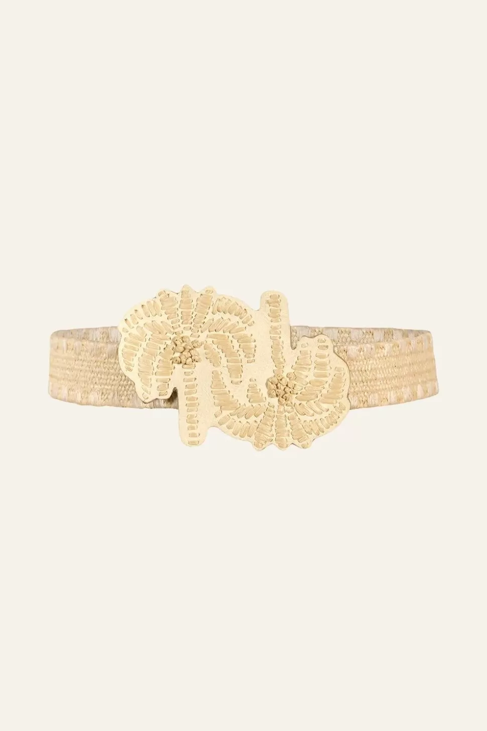 Johanna Ortiz Belts | Rustle Of Palm Trees Belt In Ecru