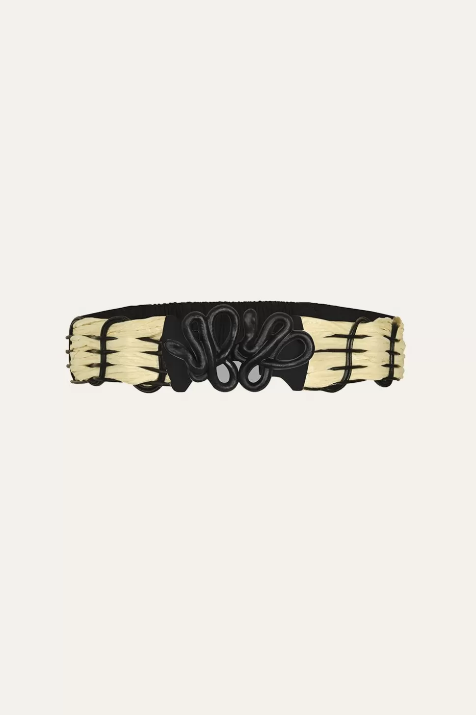 Johanna Ortiz Belts | Spiritual Alignment Belt In Ecru & Black